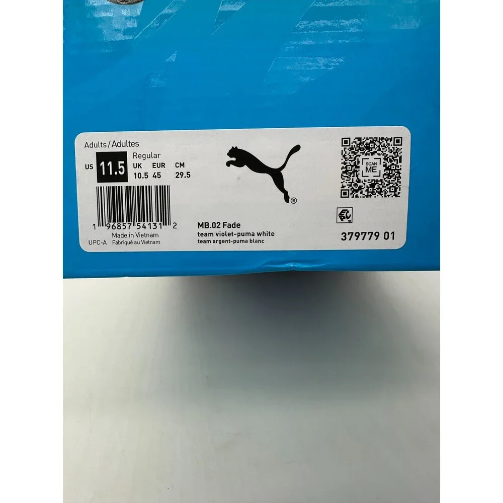 PUMA MB.02 LaMelo Ball Men's size 11.5 Blue "Hornets" Basketball Shoes 379779 01 - Picture 6 of 6